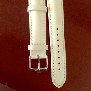 Authentic Michele watches patent leather strap