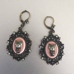 Betsey Johnson Owl earrings