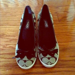 Coach signature wedges