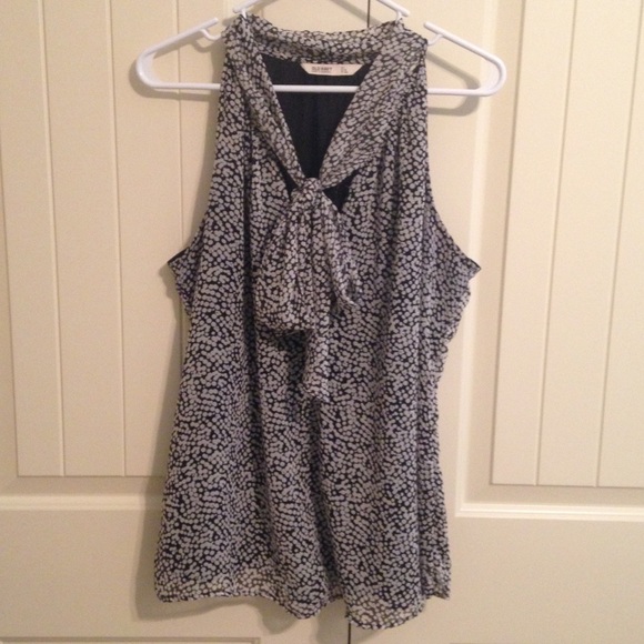 Old Navy Tie Neck Blouse