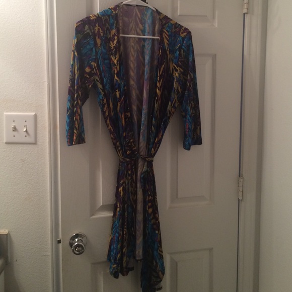 Soho multicolored wrap dress.