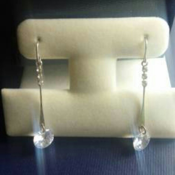 Express Crystal Dangle Drop Earrings - Picture 1 of 1