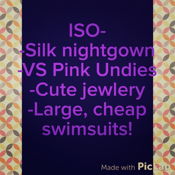 In search of these items!