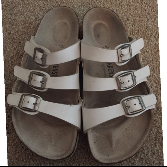 White Birkenstock Sandals