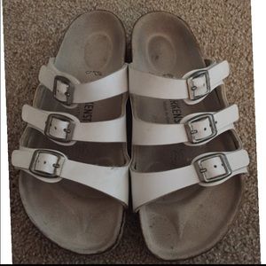 White Birkenstock Sandals