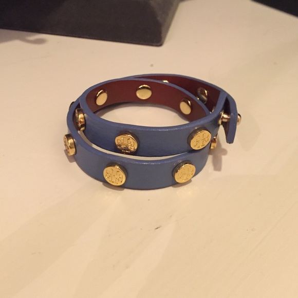 Tory Burch Wrap Bracelet in Light Blue