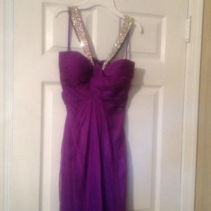 Purple prom dress