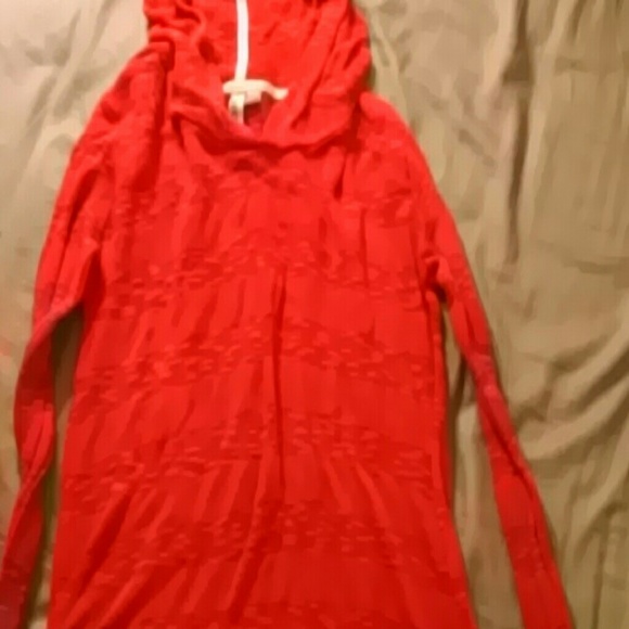 Long sleeve oranhe stripped shirt