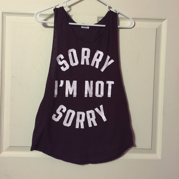 VS XS sorry I'm not sorry tank