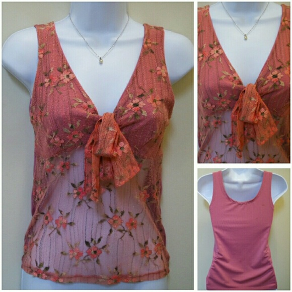 Pink floral top