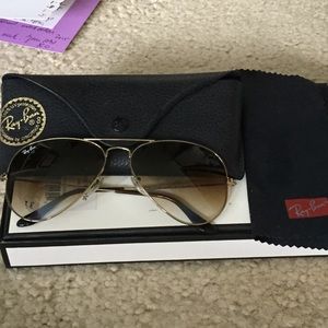Ray Ban Aviators. Only worn a few times