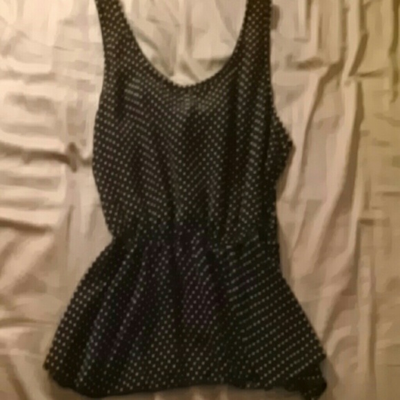 Polka dot bow in back