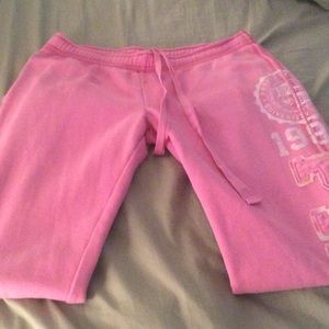 Pink sweatpants