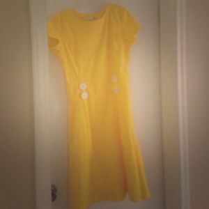 Yellow vintage style dress