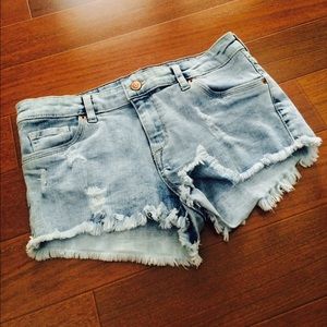 Denim shorts