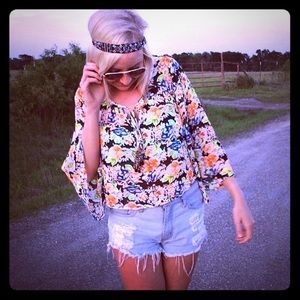 Neon blouse