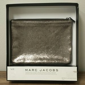 Marc JACOBS metallic grey clutch