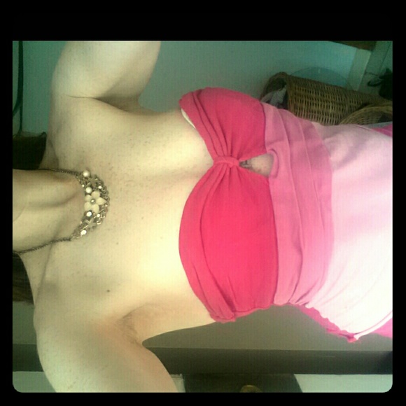 Adorable multi layered pink tube top!!!