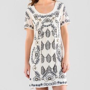 Floral Beaded Dress, L