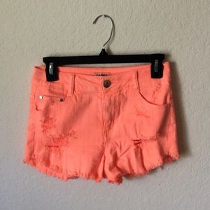 Bright high wasted shorts