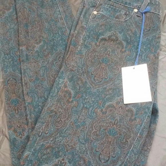 Paige Verdugo Ultra Skinny Paisley Regent Blue