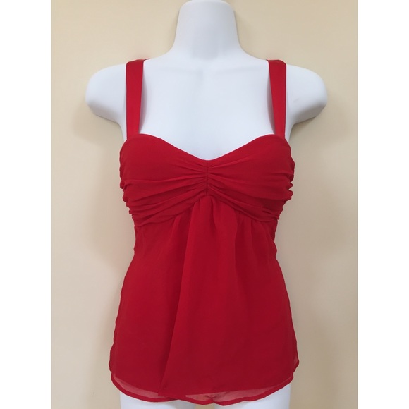Arden B red sexy tank top