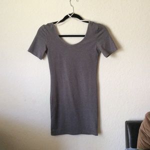 Grey slim dress