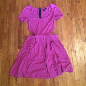 Macy's pink cutout dress