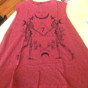 Urban outfitters skeleton muscle tank