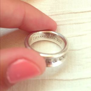 Authentic Tiffany & Co sterling silver ring.