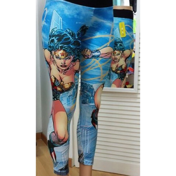 Active wear leggings wonder woman desing
