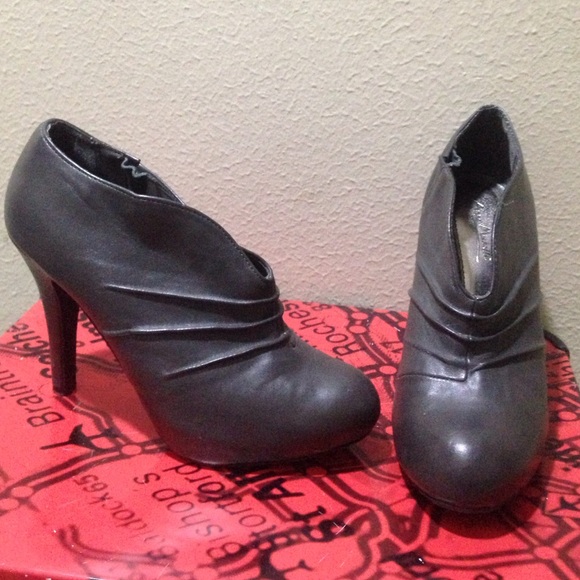 Dark Gray (Grey) Booties