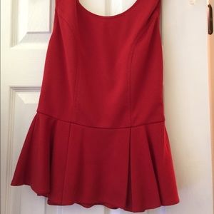 Giani bini red peplum top