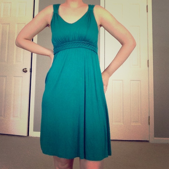 Dark teal dress by Soprano