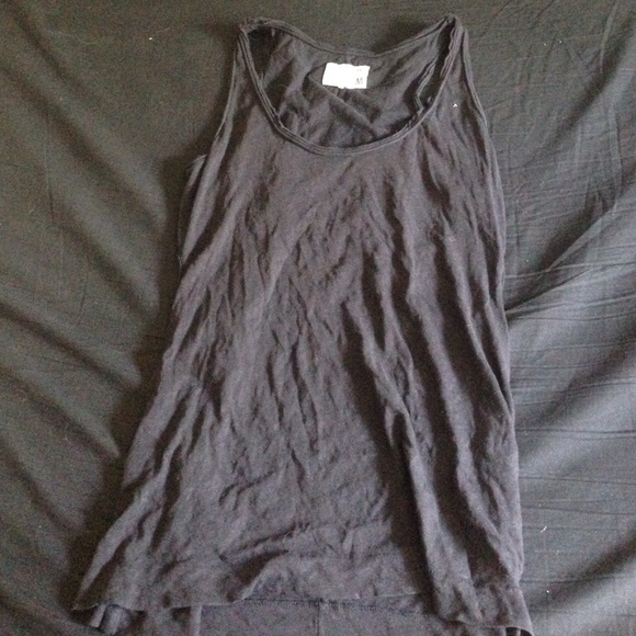 M Rag & Bone/Knit Black Cut Out Tank
