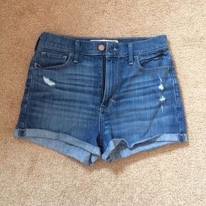 High Waisted Denim Shorts