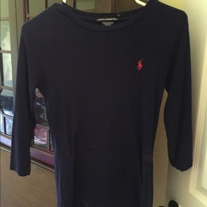 Navy Ralph Lauren 3/4 sleeve knit top