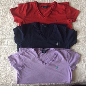 3 Polo Ralph Lauren Sport shirts