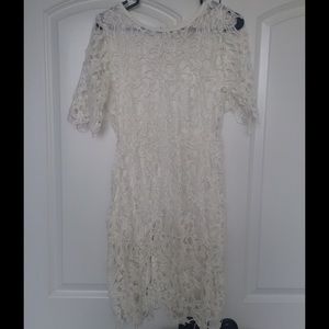 White lace dress
