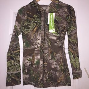 Camouflage zip up jacket, brand new with tags