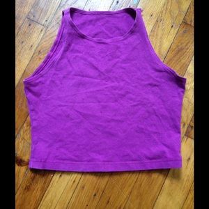 American Apparel cotton spandex jersey crop top