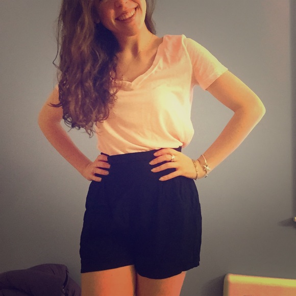 Black High Waisted Shorts