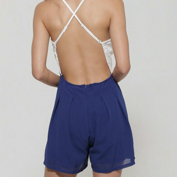 Lace and blue romper - Picture 4 of 4