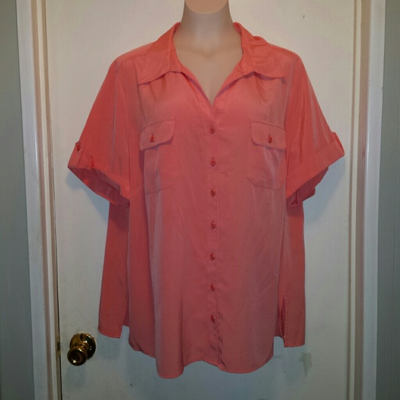 Orange PLUS SIZE WOMENS  TOP