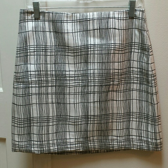 Grid A-line skirt