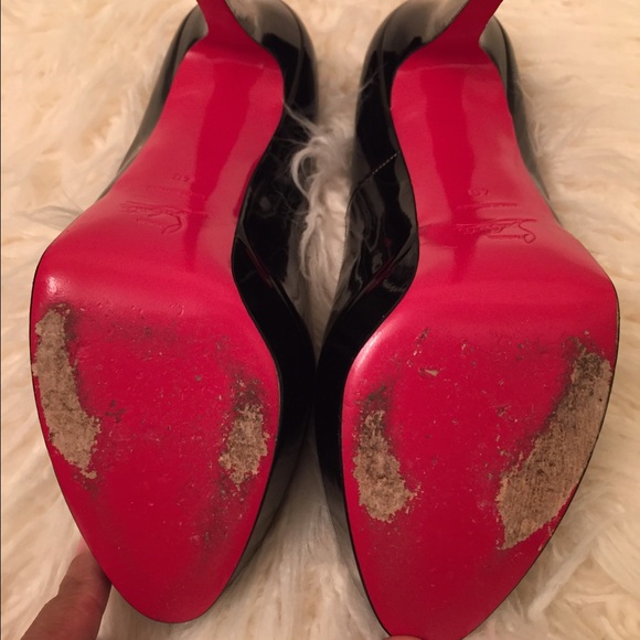 Christian Louboutin Bianca Black Patent Leather 40 - Picture 3 of 4
