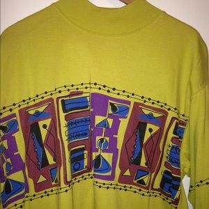 Long sleeve 80's inspired shirt.