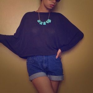 Vintage High Waist Denim Shorts