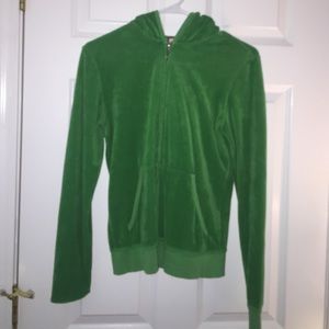 Green juicy zip up
