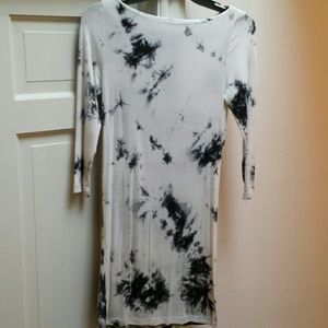 Tie Dye Cotton Mini Dress
